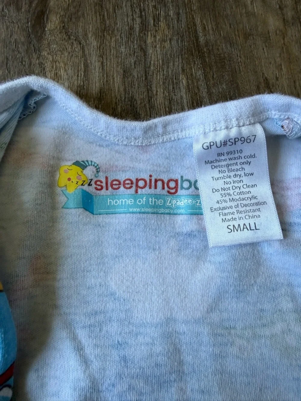 Sleeping Baby Zippadee-Zip Blue Airplane Swaddle Transition - Small 4M-8M